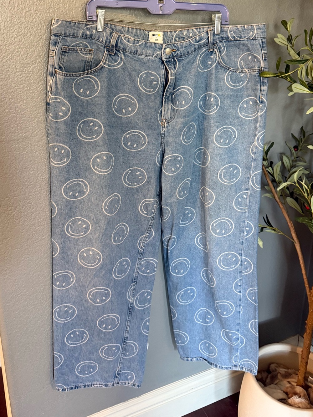 Smiley x H&M Limited-Edition Graphic Denim Jeans